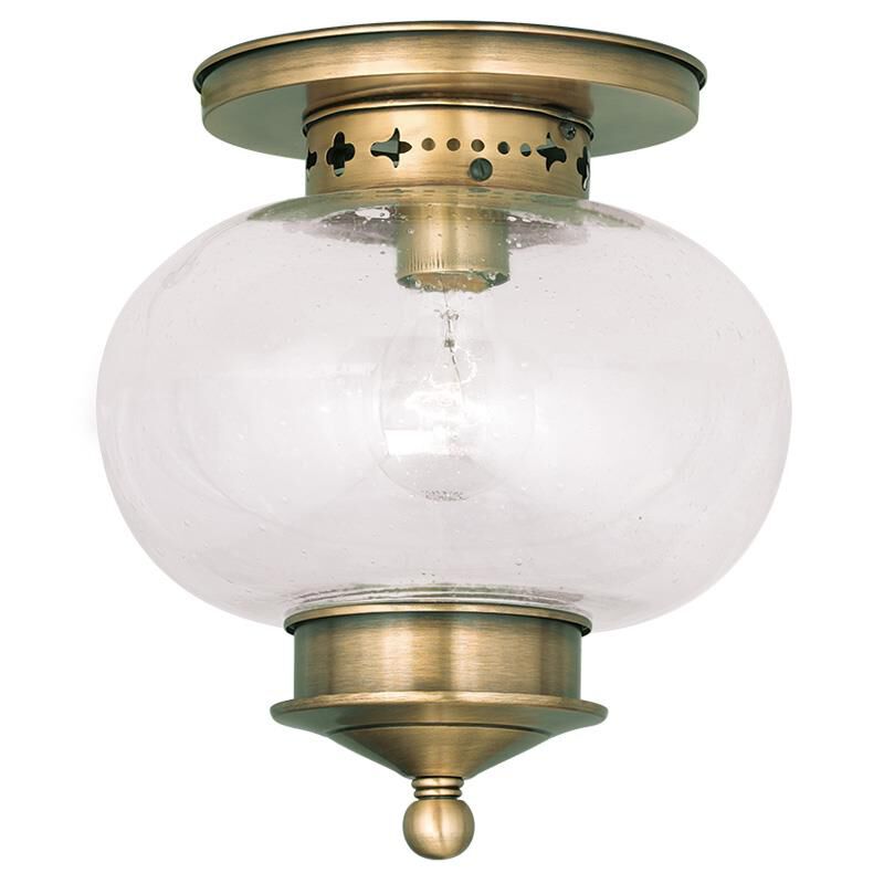 Harbor 10 Inch 1 Light Semi Flush Mount by Livex Lighting
